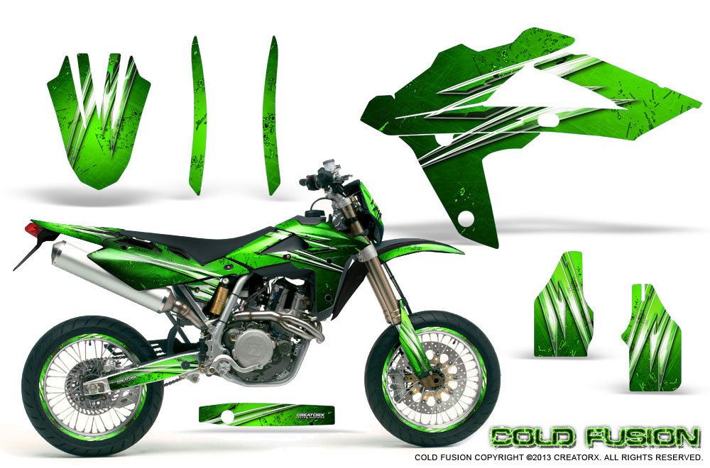 Husqvarna SMR 05-07 Graphics Kit Cold Fusion Green NP Rims